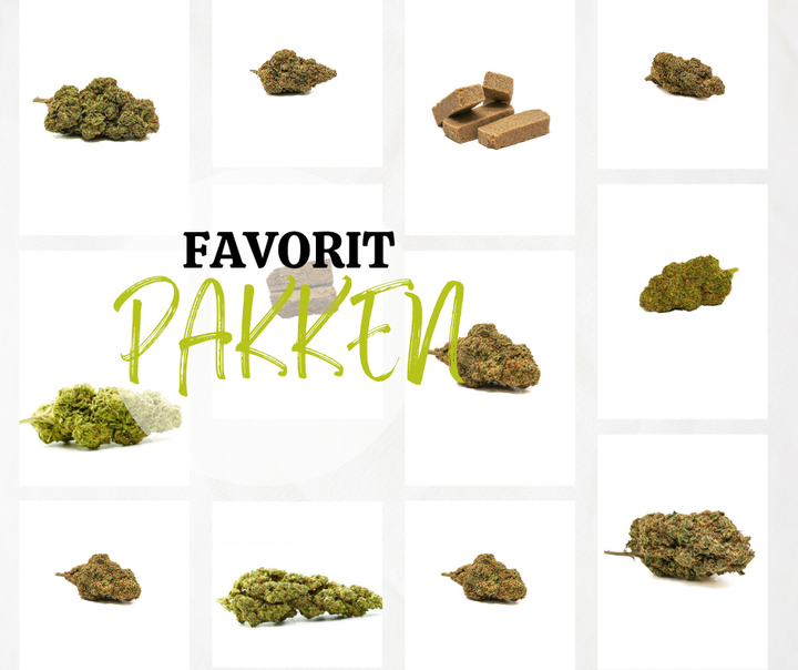 Favoritpakken —  CBD Blomst & Hash
